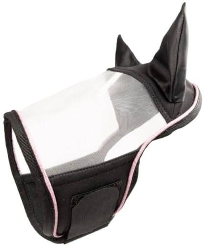 RL24 - Spielzeugfliegenmaske von My Hobby Horse – Fliegenmaske für Spielpferd mit sehr feinem Mesh – Fliegenschutz für Steckenpferd – Bremsenmaske mit Klettverschluss – Schwarz