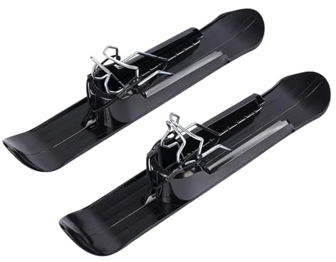 Erconsso Skis De Neige avec Poussette,Scooter avec Luge et Ski Portable - Luge De Ski avec Poussette Pendant Hiver | pour Garçons Et Filles Hiver Extérieur Plat Sableux Et