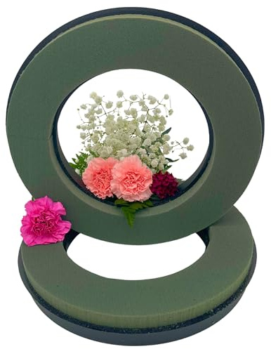 12 Inch Foam Wreath Ring | 2 Pack | Circle Rings with Plastic Backing for Crafting, Floral Designs, and Wreath Making | Professional Florists Choice Rings for Long-Lasting Displays & Arrangements