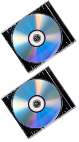SHINEOFI Discos CD-R Vírgenes Grabables 2 Unidades con Caja CD Vacío para Grabar Música y Datos Almacenamiento de Alta Capacidad Compatibilidad Uso Doméstico y Oficina