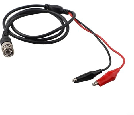 BNC Male to Crocodile Clip Testing Cables for Oscilloscope For Breakout Solutions Signal Generator Interface and Video Monitoring