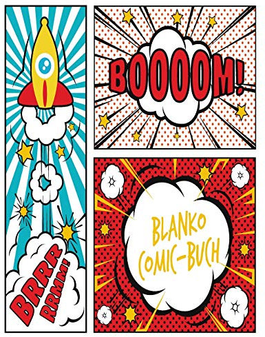Blanko Comic Buch: Leeres Comicbuch zum selber zeichnen und selbsgestalten | Das kreative Geschenk für Kinder