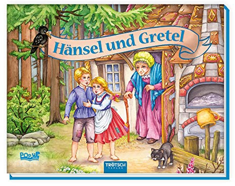 TRÖTSCH - Mini-Pop-up-Buch Hänsel und Gretel | Handliches Märchenbuch mit aufklappbaren 3D-Szenen: Liebevoll illustriertes Kinderbuch zum Vorlesen, ideal als kleines Mitbringsel | Ab 3 Jahren