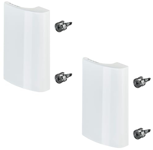 SOTECH 2 Stück Balkontürgriffe SEJA Aluminium / 82 x 52 x 20 mm/weiß | Türgriff