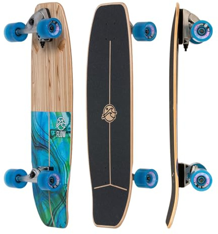 FLOW Surf Skates Wedge 32 Surf Skateboard with Carving Truck