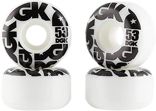 Unbekannt DGK Street Formula Skateboard Rollen 4-Pack (53mm - Weiß/Schwarz)