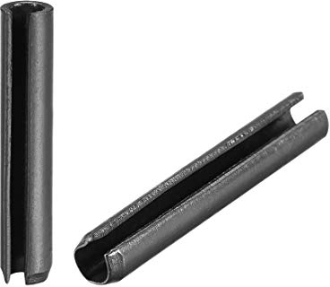 sourcing map 20Stk. geschlitzter Federstift schlichte Oberflächentechnik 65Mn Rollen Sortiment für kleine Maschinenprojekte 5mm x 30mm