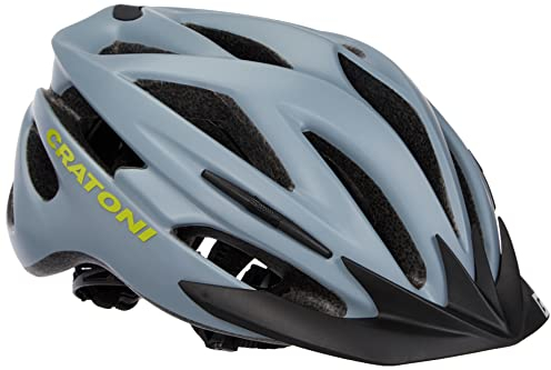 Cratoni Kinder Pacer+ Fahrradhelm, Grau, L-XL (58-62 cm)