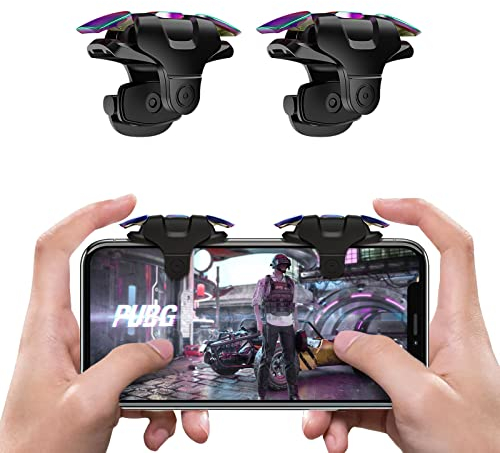 Newseego PUBG Mobile Trigger L1R1 - Estilo Armadura Colorido, Control Sensible, Joysticks de Disparo y Puntería para Teléfono Móvil