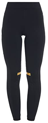 Equestro Leggings Modello Kao Light, Nero-Bianco