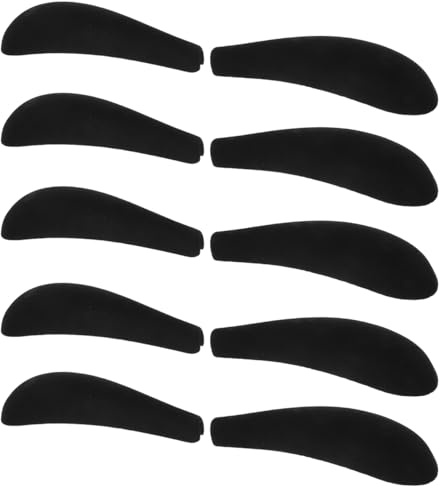 Kichvoe Hombreras De Perchas Antideslizantes, Protector De Hombros para Ropa, Accesorios De Perchas para Vestidos, Trajes Y Abrigos, Paquete De 10 Unidades, FáCiles De Instalar, Color Negro