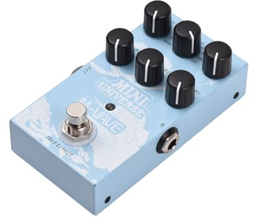 Sunydog NEU Gitarreneffektpedal Digitales Reverb-Pedal Digital Modeling Reverberation Effector mit 9-Mode-Reverb-Aus für Gitarrenbass – MINI-UNIVERSE