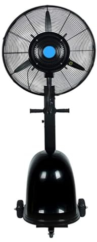 Lata de alta potencia que agrega manualmente un ventilador de pulverización de agua, ventilador de nebulización oscilante, ventilador de pulverización industrial con ventilador frío, ventilador de pul