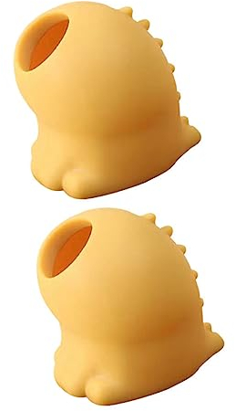 Mikinona Silicone Egg Separator Set 2pcs Yellow Egg Yolk and White Separator Tool Food-Grade Silicone for Kitchen Baking and Cooking Use