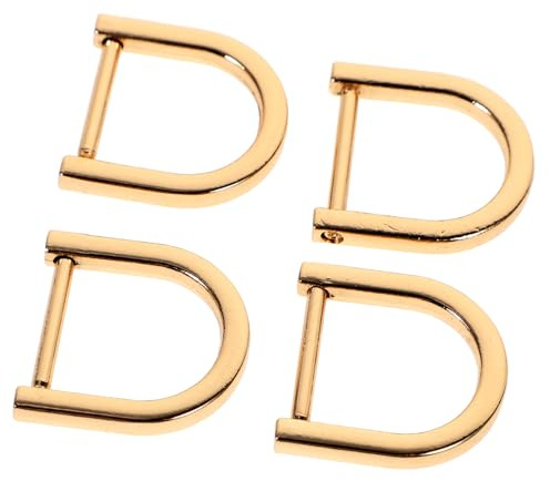 WOONEKY 4stücke Teiliges D Ring Aus Zinklegierung Halbrunde D Schnallen Für Taschen Rucksäcke Und Diy-projekte Langlebig Und Installieren