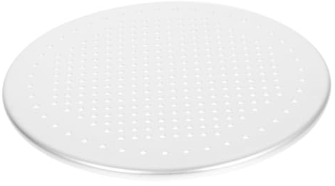 Amosfun Teglia Per Pizza in Alluminio Antiaderente Con Fori Teglia Rotonda Da Forno Versatile Per La Cottura A Vapore