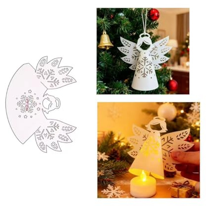 3D Engel Laterne Stanzschablonen Weihnachten Lantern Stanzen für DIY ScrapBooking Album Dekorative Papier Handwerk und Karten Herstellung