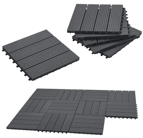 Baldosas de Plástico 33x33, Suelo, 1m2, Losetas, Azulejos, Palet, Revestimiento Exterior