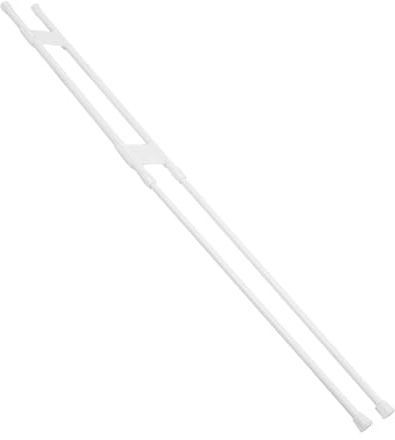 Zerodeko Barre Regolabili per Frigorifero e Armadi, Palo Telescopico in Pvc e Metallo, Antiscivolo, Stabile, per Camper e Viaggio