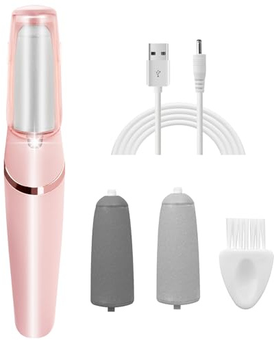 CNMTCCO Hornhautentferner Elektrisch, Elektrische Fußpflege-Fußhärtung-Hornhauenentferner, Wiederaufladbarer Elektrische Fuß Hornhaut-Entferner Pediküre Kits, Entfernt Trockene Haut Für Glattere Füße