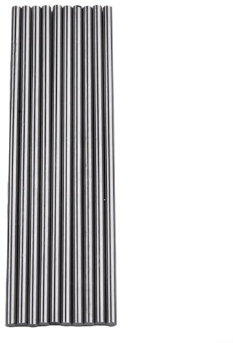 10 aste metriche in carburo da 100 mm, gambo dritto lungo per tornio, progettate per frese, frese da intaglio e lavorazione di perni per perline (3 mm)