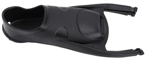 Xiuganpo TPR Longblade Aleta de Buceo de ala Larga Bolsillo para el Pie Diseño Elegante para Equipo de Natación Negro (M(39-40))