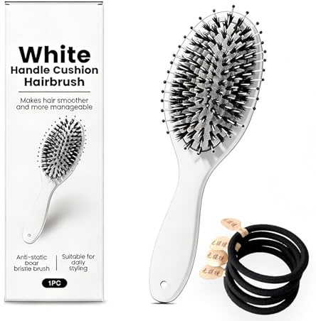 Viral World-Famous 5x Sold out Paddle Brush - Smoother, Stronger, Shinier Hair - Boar Bristle Brushs with Nylon Bristles and Microsphere Massaging Tips