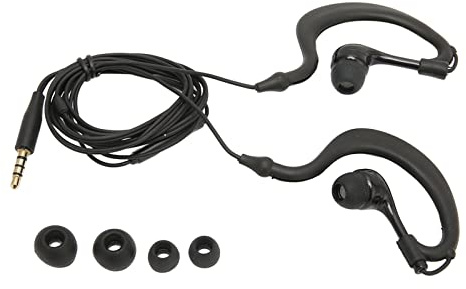 GOWENIC Vattentäta Hörsnäckor Som är Anslutna över örat Brusreducerande med Mikrofon 3,5 Mm Plug and Play Bekväma Sportöronsnäckor för Löpgym med öronskydd