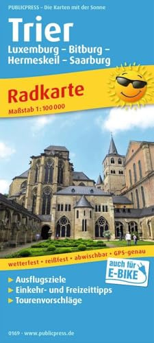 Publicpress Radkarte Trier und Umgebung 1:100.000: Radkarte mit Ausflugszielen, Einkehr- & Freizeittipps, wetterfest, reissfest, abwischbar, GPS-genau. 1:100000 (Radkarte: RK)