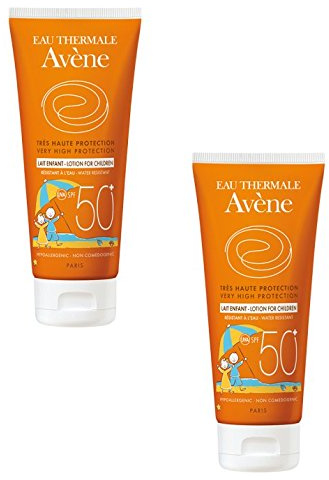 2 Avene Leche Solar Niño SPF 50+ 250 mlx2 Fotoprotector Rayos UVA UVB Sin Perfume, Siliconas y Parabenos