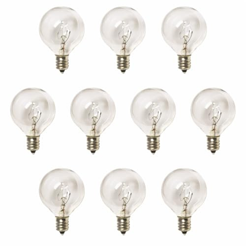 YiLighting G40 Globe Bulb 5W Incandescent Bulbs for Indoor Outdoor String Light Bulbs Replacement (10)