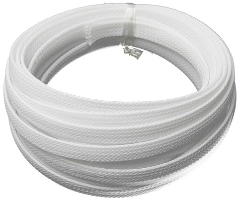 Othmro Manchon de Câble Gaine 5M Souple, Gaine Câble Tressée Extensible, Gestion des Câbles Rangement Tressée Fendue en Pet, Gestion de Câble Réglable, Protection Gestion des Câbles pour TV, PC, USB