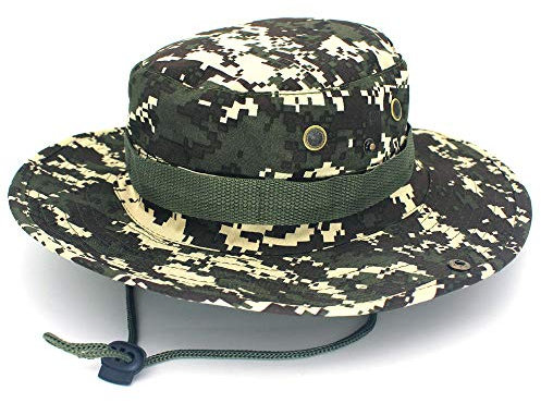Bucket Hat Hut Damen Herren Outdoor Fischer Hut Freizeit Runde Krempe Hut Wandern Fischerhut Tarnhut-Silber