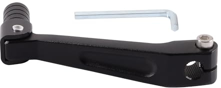 GOOFIT Motorcycle Gear Lever Black Aluminum Alloy Shift Pedal Folding Air-Cooled Water-Cooled 250 Shift Lever Replacement for Huayang Series T2 T4 Motorbike ATV Dirt Pit Bike