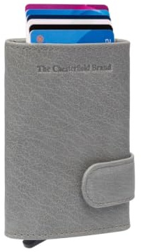 The Chesterfield Brand - Leder Kartenetui Hellgrau Mannheim