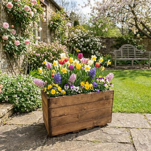 Charles Taylor Regular Open Wooden Garden Veg Trough Planter