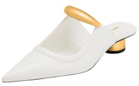 JW PEI Helena Mules Traforati da Donna - Bianco
