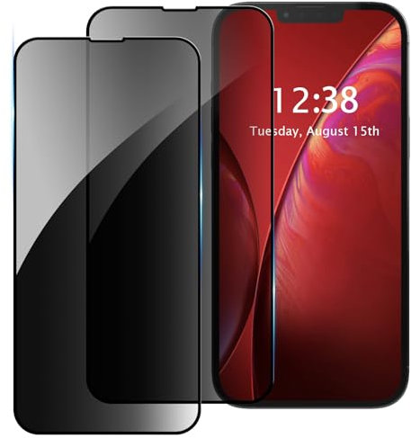 AKABEILA [2 Stück Sichtschutzfolie für iPhone 11 Pro/XS/X 5.8 Zoll Anti-Spion Sichtschutzglas Panzerfolie Displayschutzfolie Privatsphäre Ohne Fingerabdruck Entsperrung