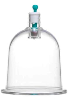 100x Schröpfgläser aus hochwertigem Kunststoff, Cupping Cups, Hijama Cupping, Hacamat Kupası (Blau, 5cm)