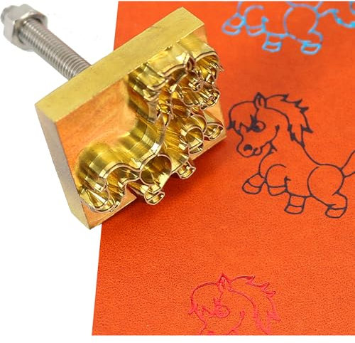 LSDINDF Holz Brandeisen personalisiere, Messingform Branding Iron, Brandeisen BBQ Heizstempel, für Leder, Holz, Papier Wood Burning Stamp – Mehrere Größen optional.