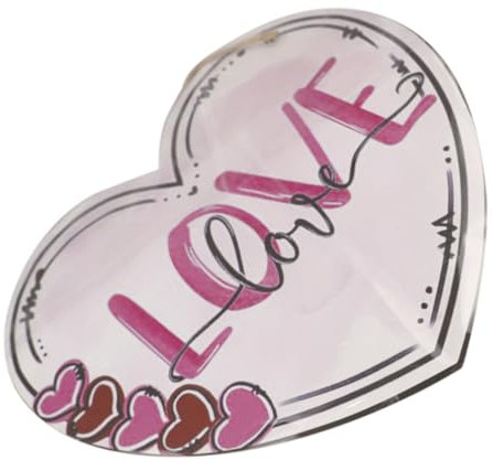 Yardwe Valentine's Day Heart Pendant Wall Hanging Decoration for Door and Outdoor Use Romantic Love Design and Smooth Finish for and House Decor