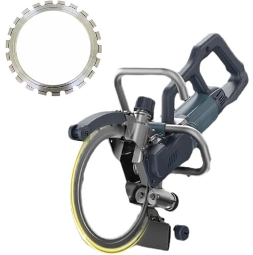 DPDZSW 8800W Wall Groove Cutting Machine, Electric Wall Chaser Slotting Machine, Electric Wall Slotting Machine Slotter Cutter Tool with Disc Blades, Cutting Depth 270mm, 3000 RPM