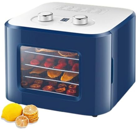 Deshidratador de alimentos de 4 bandejas, bandejas de acero inoxidable extraíbles y aptas para lavavajillas, máquina deshidratadora de frutas para secar frutas, carnes y verduras
