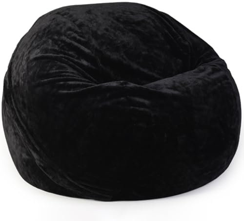 DOSYCOVUR Funda de puf para adultos adolescentes terciopelo lavable cremallera elástica gruesa color sólido fácil de quitar para sala de estar oficina dormitorio, I, 120 x 65 cm