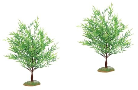 Warmhm 2St Weidenmodell Wasser- Baum künstlich Körbe plastikenten plasure dekoringe Space Saver wisperwasser Bonsai-Dekoration selber Machen DIY -Gartendekoration Green