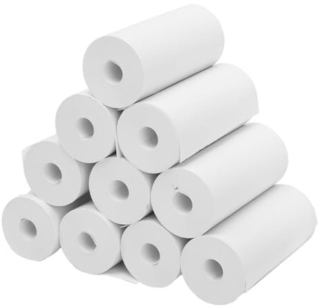 10 Rollos Papel de Impresión de Recarga de Cámara Instantánea, 57x25 mm Rollos de Papel Térmico para la Cámara de Impresión para Niños para la Mayoría de los