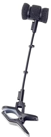 F Fityle Flute Microphone Stand Clip Accessory Shockproof Microphone Holder Microphone Clip for Erhu Flute Hulusi Musician