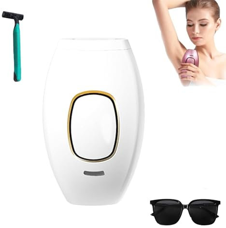 Bloomy Luminology Epilateur，Ipl Epilateur Lumiere Pulsee，éPilateurs à LumièRe PulséE，Pour Le Visage, Les Aisselles, Les Jambes Et Le Corps Hommes Et Femmes (Blanc)