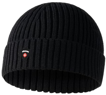 Höhenhorn Nordföhn Knitted Beanie Merinowolle Strickmütze Herren Damen Unisex Wintermütze