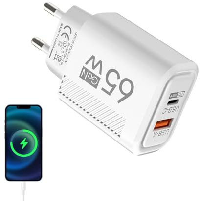 Renchey Adaptateur Secteur - Chargeur Secteur USB C - Cube Adaptateur Prise Internationale Ports Multiple Charge Rapide pour Voyage Appareil Photo Montre Domicile École